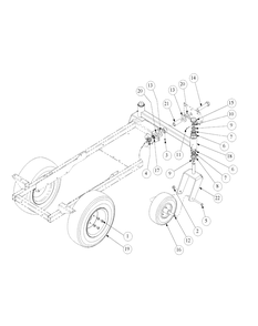 Part Location Diagram of 02001562 MTD Wheel Assembly-11 X 4-5.00